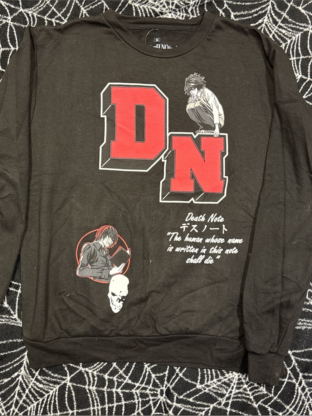 Death Note Black Graphic Sweater